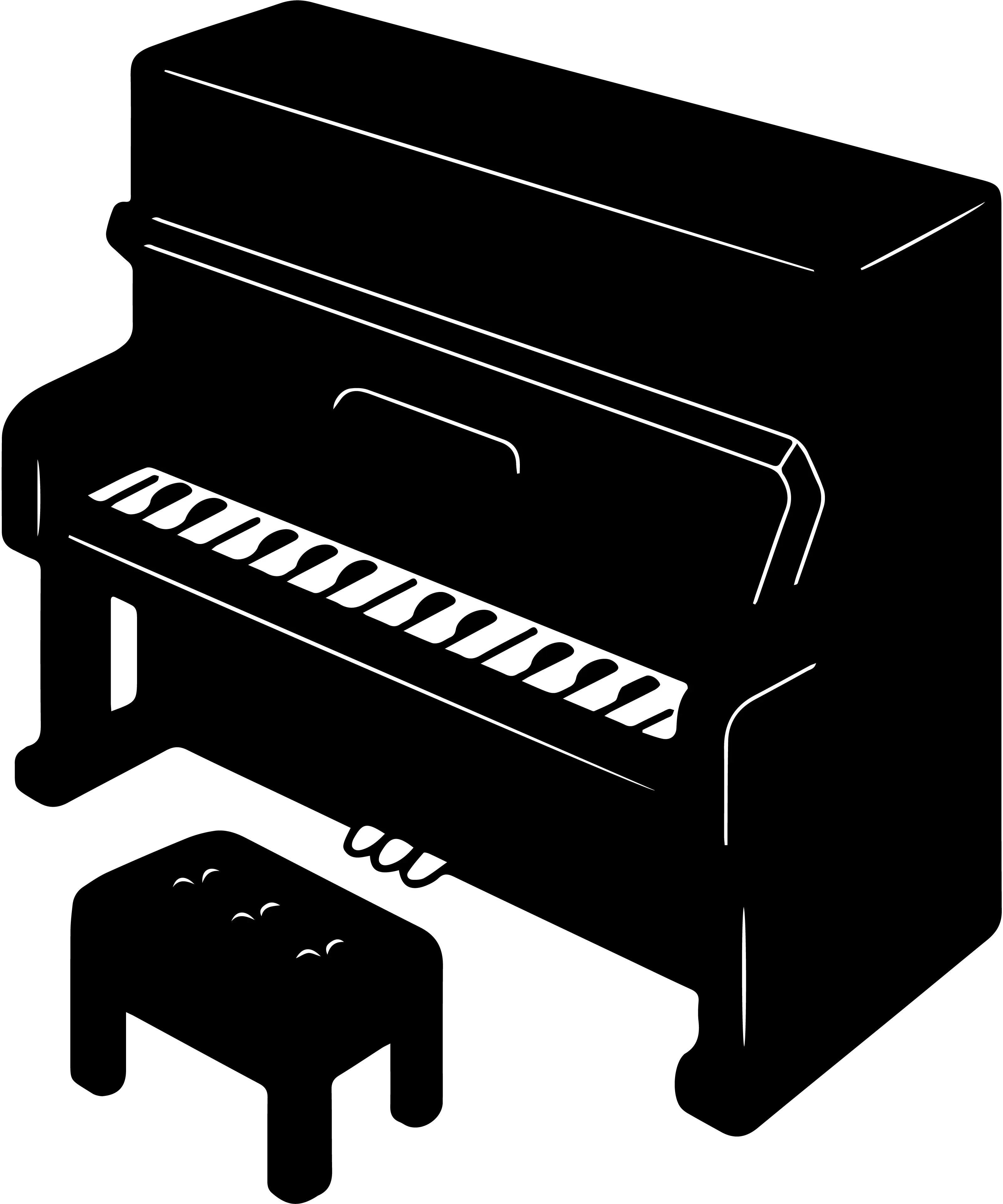 ピアノの背景デコレーション